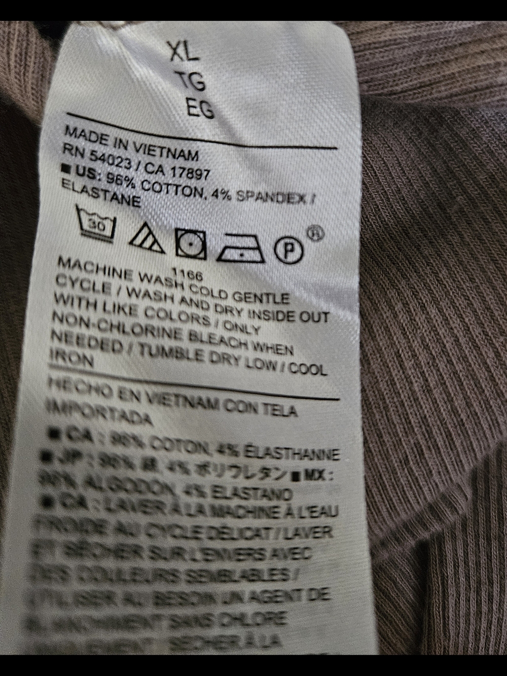 Banana Republic Ribbed Boat Neck Top in Taupe, XL, 16-18 - Picture 3 of 3